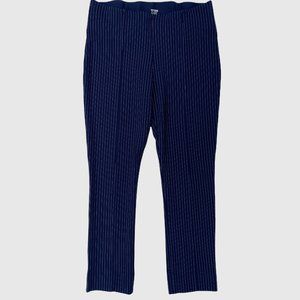 Nygard Slims Ankle Pants Blue Pinstripe Size Large
